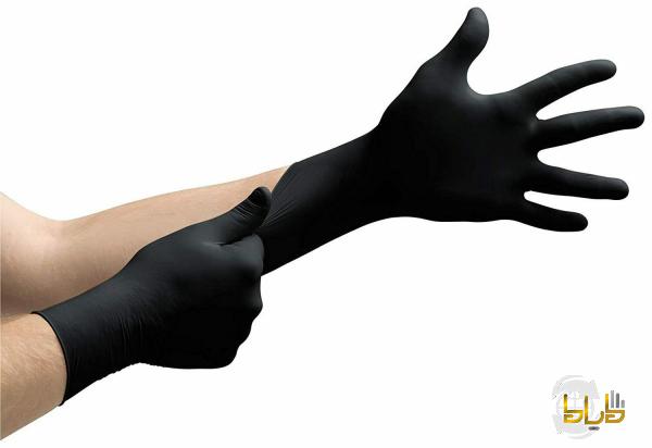 خرید بی واسطه دستکش پزشکی سیاه