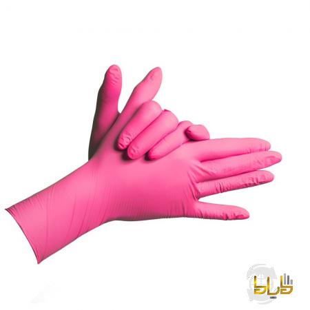 فروش دستکش پزشکی صورتی با دوام  